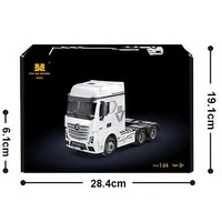NEU Huina 9900 1:64 12CH 2,4GHz Ferngesteuertes Legierungs-Flachbett-LKW-Modell Baufahrzeug-Spielzeug mit Licht und Sound RC-Truck-Set