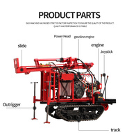 Plateforme de forage sismique portable à essence de 25 CV haute productivité pour terrains accidentés et montagneux