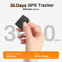 Rastreador GPS Magnético 4G de 1200 mAh/3000 mAh, Mini Rastreador GPS para Automóvil, Compatible con Aplicaciones Gratuitas para Android e iOS, LTE Recargable, Larga Duración en Espera