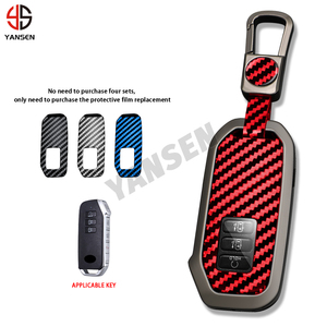 Para Hyundai <span class=keywords><strong>KIA</strong></span> <span class=keywords><strong>Sportage</strong></span> <span class=keywords><strong>2023</strong></span> Niro Hybrid 2021 Sorento MQ4 2022 EV6 <span class=keywords><strong>GT</strong></span>-<span class=keywords><strong>Line</strong></span> K8 V6 fibra de carbono Aleación de Zinc funda para llave de coche - Product Image 2