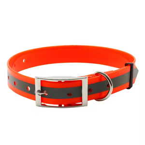 Reflektieren der Streifen Wasserdicht Factory Outlet Benutzer definiertes Hunde halsband Hunde leder halsband Nachts icherheit Desodor ierung Hunde halsband - Product Image 1