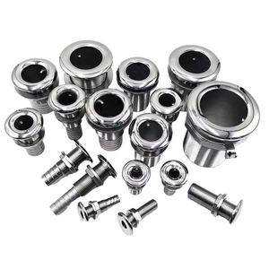 Stainless Steel 316 Marine Through Hull Outlet With Hose Connection 1-1/4 Inch BSP Thread Thru-hull Fittings <b>Yacht</b> Boat Hardware - Product Image 2