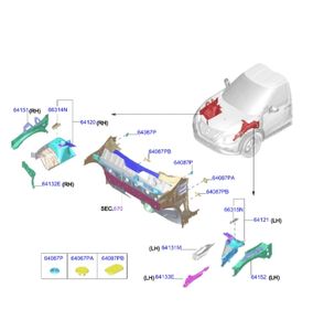 Radiateur de capot de voiture de phare de pare-chocs automatique pour Qashqai Leaf <span class=keywords><strong>E</strong></span>-NV200 GT-R <span class=keywords><strong>Juke</strong></span> Ariya 6500K température de couleur 24V tension - Product Image 2