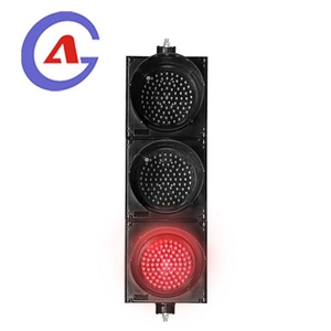 ไฟจราจร LED สีแดงกระพริบ 3 ตอน ขนาด 300 มม. ชุดไฟจราจร 12-24vdc - Product Image 4