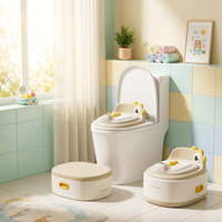 Siège de toilette portable pour bébé et tout-petit - Chaise d'apprentissage de la propreté 3-en-1 pour bébé à partir de 6 mois