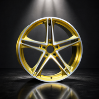 Nuevas llantas de aleación de aluminio forjado en oro cepillado de 17 pulgadas con patrón de pernos 6x139.7 para vehículos 4x4 y ajuste universal