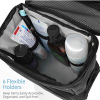 Organisateur de Douche Portable en Maille Grande Capacité pour Sac avec Crochet Métallique – Essentiel pour Dortoir Universitaire Style Oxford Tendance