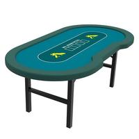 YH Casino Texas Utilisé 5cm Pieds En Acier Inoxydable Pliable de Luxe Jeu de Tableau de Tisonnier