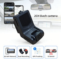 Kamera Dasbor 4CH 1080P Depan/Belakang Kartu TF Kartu Sim 4G Wifi GPS Dashcam