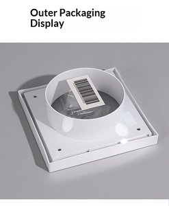 Grille <span class=keywords><strong>de</strong></span> ventilation carrée auto-suspendue <span class=keywords><strong>pour</strong></span> balcon, <span class=keywords><strong>pour</strong></span> système d'air frais et échappement <span class=keywords><strong>de</strong></span> climatisation central - Product Image 1