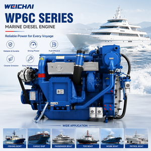 Moteur marin Weichai WP6C Série WP6C198-23, <span class=keywords><strong>4</strong></span> temps, 6 cylindres, 145 kW, 2300 tr/min, moteur diesel pour bateau de pêche et navire de transport - Product Image 2