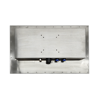 Monitor de pantalla táctil industrial capacitivo sin ventilador impermeable Ip65 Ip67 para exteriores de montaje en pared de acero inoxidable de 15,6 21,5 pulgadas