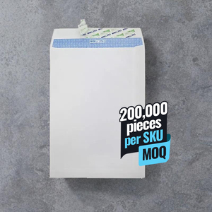 ซองใส่กระเป๋า pefc สีขาว C5พิมพ์ลายกำหนดเอง6x9นิ้วตัวเลือกการปิดผนึกเปลือกสำหรับใช้ทางธุรกิจ - Product Image 1