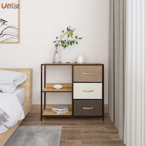 Large Open Storage Shelf <strong>Rustic</strong> Waterproof Wooden Strong Bookcase Steel <strong>Bookshelf</strong> for Small Space with Sturdy Metal Frame - Product Image 6
