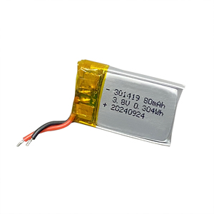 Oem 3.8v <span class=keywords><strong>Lipo</strong></span> 배터리 리튬 폴리머 301419 80mah 200mah 300mah <span class=keywords><strong>400mah</strong></span> 50000mah 충전식 리튬 폴리머 배터리 - Product Image 3