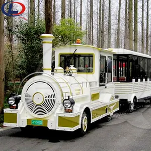 놀이 공원 디젤 배터리 추적없는 기차 타기 관광 명소 도로 기차 판매