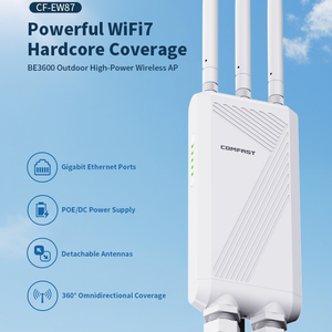 Punto <span class=keywords><strong>de</strong></span> Acceso WiFi 7 para Exteriores COMFAST CF-EW87, 3600Mbps, Alta Potencia, Puerto Gigabit, 3 Antenas <span class=keywords><strong>de</strong></span> 5dBi, para Negocios, Hoteles, Campus - Product Image 5