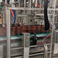 Ligne de remplissage automatique de 200ml 500ml 1000ml pour machine d'embouteillage chimique de boisson shampooing liqueur avec étiquetage de capsulage