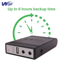 WGP diskon besar Online Offline cadangan 10400mah baterai USB 5V DC 9V 12V Multi Output mini UPS untuk Wifi Router CCTV daya kamera