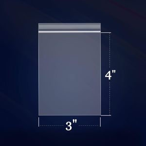 ถุงซิปล็อคพลาสติกใส ขนาด 3x4 นิ้ว หนา 2 มิล ปิดผนึกได้ สำหรับเก็บเครื่องประดับ ของฝากเดินทาง ขนม ของชำร่วยงานปาร์ตี้ - Product Image 2