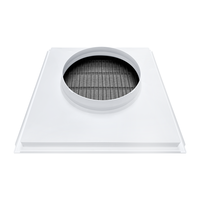 Diffuseur d'air de plafond ABS 600x600, grille de ventilation intégrée pour l'admission et la sortie d'air du climatiseur central