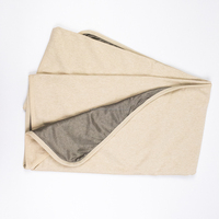 Couverture anti-ondes électromagnétiques 100% fibre d'argent, coton doux, protection Faraday pour le sommeil