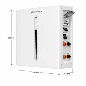 10kWh 51.2V 200Ah Wall Mount <b>Battery</b> Home Backup Power <b>Storage</b> System CAN RS485 Communication - Product Image 1