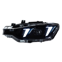 Ensemble de phares à LED Snake Eye Dual Color Golden Eye compatibles avec les phares de berline Série 3 F30 F35 2012 à 2018