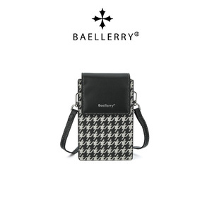 Baellerry Women's Phone Bag Houndstooth Magnetic Buckle Crossbody <b>Small</b> Shoulder Bag With <b>Wallet</b> Function - Product Image 4