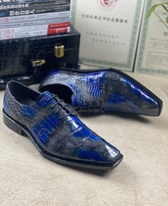 Zapatos de Vestir de Piel de Cocodrilo 100% Auténtica para Hombre, Hechos a Mano, Zapatos de Boda de Lujo, Zapatos de Vestir de Piel de Caimán para Hombre - Product Image 2