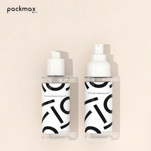 Botella de esencia para el cuidado de la piel de plástico PET de 100 ml y botella de loción de 120 ml con tapa redonda antipolvo, acabado de cuello de 20 mm. - Product Image 2