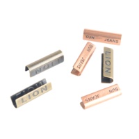 Attache de portefeuille métallique découpée au laser, écologique, accessoire de couture, pour bretelles de sweat-shirt, ceintures de pantalon, boucles et clips de finition