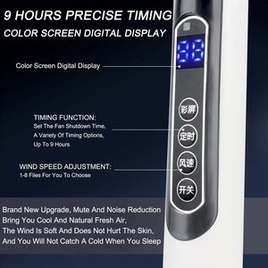 Free Sample 16 Inch Free Timing Floor Stand Fan <strong>Oscillating</strong> Pedestal Fan 8 Wind Speed Touch <strong>Screen</strong> with Remote Control - Product Image 5