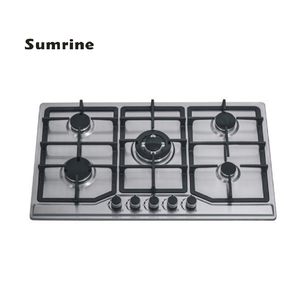 Vente chaude Cuisinière de cuisine en acier inoxydable à 5 brûleurs Conception de cuisinière à <span class=keywords><strong>gaz</strong></span> intégrée Cuisinière à <span class=keywords><strong>gaz</strong></span> NG/<span class=keywords><strong>GPL</strong></span> <span class=keywords><strong>pour</strong></span> l'extérieur et l'hôtel - Product Image 6