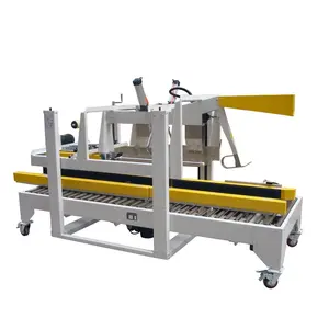 Custom Logo Auto Edge Seale /Four Corner Sealer Stable Performance Carton Packing Clear Machine