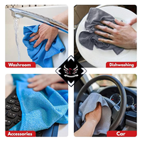 Serviette en Microfibre Personnalisable avec Logo, Absorbante et Séchage Rapide, pour Vitres, Cuisine, Verres et Lavage de Voiture