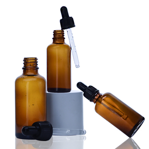 OEM all'ingrosso 5ml 10ml 15ml 20ml 30ml 50ml 100ml ambra bottiglia di olio essenziale di vetro ricaricabile con contagocce - Product Image 2