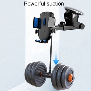 2 in1ユニバーサルカー携帯電話伸縮ホルダー柔軟な調整可能なロングアームフロントガラスダッシュボードカーフォンホルダー - Product Image 6