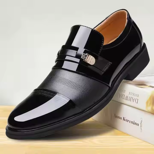 2025 nuevos zapatos de cuero PU para hombres de gran venta zapatos de hombre de negocios de moda formal de cuero brillante al por mayor - Product Image 4
