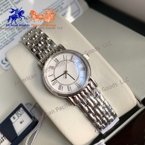 Longnes European American Fashion Two-Tone Silver Rose Gold Stainless Steel Women's with Glass Dial Band Width Longinesing - Product Image 1
