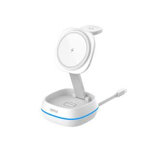 IDMIX Cargador Inalámbrico Magnético Plegable 3 en 1 de 15W para iPhone, Apple Watch y AirPods - Product Image 1