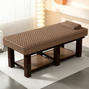 Table de massage rose moderne, lit de spa en fer, table de soin du visage avec appui-tête intégré pour salon et usage domestique - Product Image 6