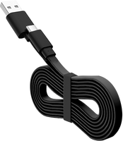 Cable USB C 3A, Cargador Tipo C, Cable Plano de PVC en Forma de Noodle, Cable Tipo C de Carga Rápida para Teléfono Celular