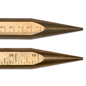 Accessoires de jauge à huile en cuivre pur, raccord bateau conique de 6 pouces, carré de 2 pouces, quincaillerie marine - Product Image 1