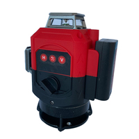 Niveau laser à luminosité réglable, batterie numérique auto-nivelant ligne rotative croisé niveau laser