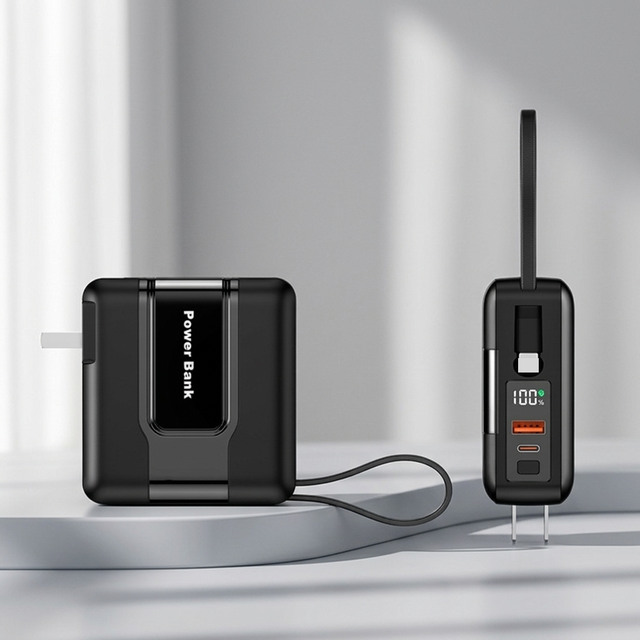 Problem Solving Products 2026 15000mah Portable Power Bank Fast Charging With USB Cable