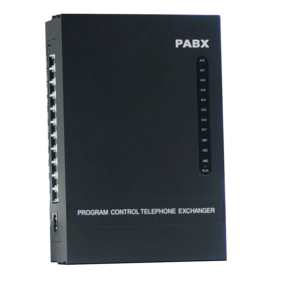 การสื่อสารโทรศัพท์อินเตอร์คอม208 PBX อนาล็อกโทรศัพท์ระบบราคาถูก PABX ที่มีประตูโทรศัพท์ฟังก์ชั่นทำในประเทศจีน MS208