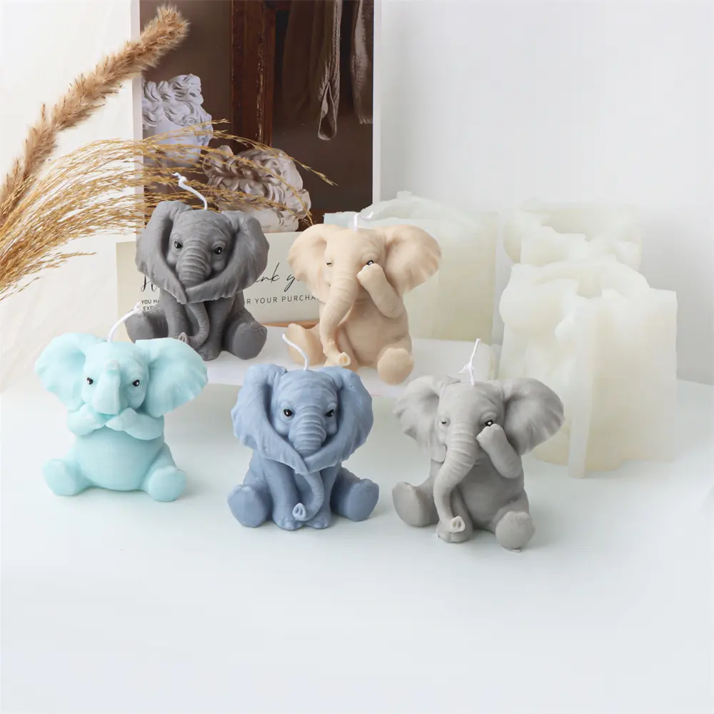 Duck Elephant Frog Bird Candle Silicone Mould Handmade Home Decor Party Gift Making Lovely Animal Crafts Form for Resin Mold