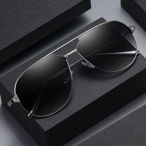 Lunettes de soleil pour hommes en nylon 2024, lunettes de soleil classiques pour la conduite, lunettes de soleil à monture métallique avec verres miroir JS8509, lunettes de soleil pour hommes/femmes - Product Image 1