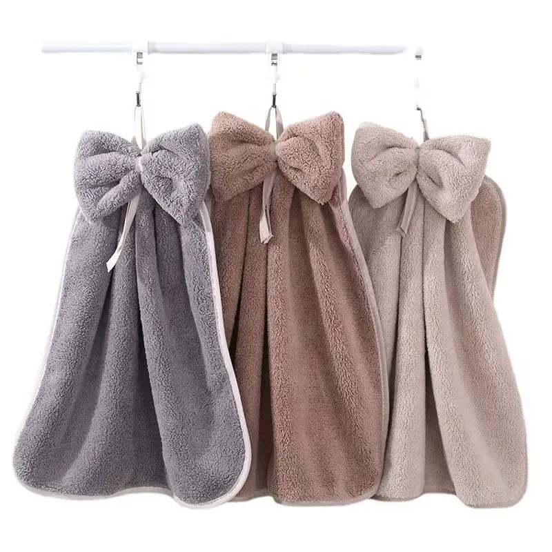 factory wholesale tail goods microfiber coral fleece absorbent kitchen cleaning dish cloth towel